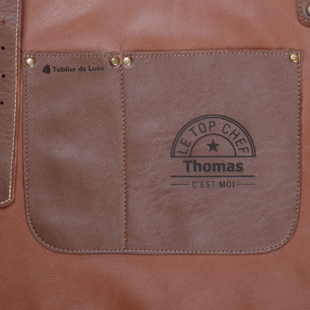 Tablier en cuir personnalisé 