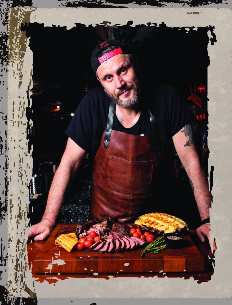 tablier de cuisine en cuir