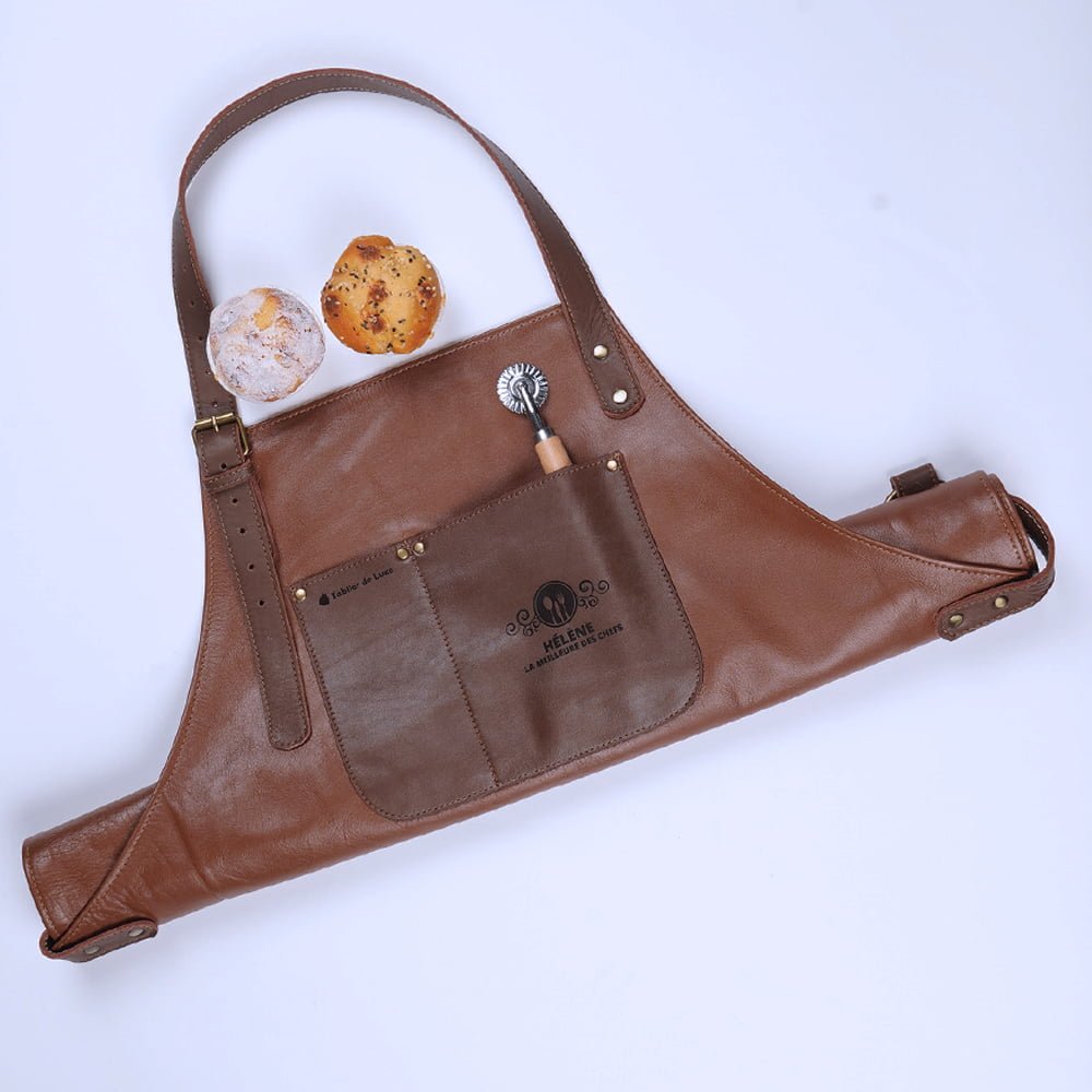 Tablier de cuisine en cuir