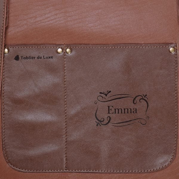Tablier de serveur personnalisé en cuir pour homme et femme