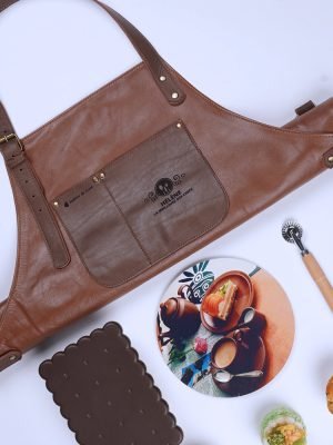 tablier de cuisine en cuir homme