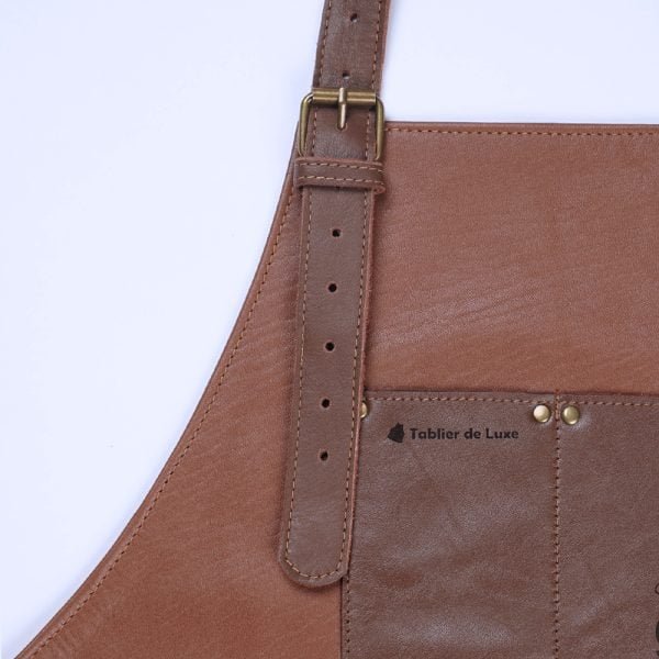 Tablier de serveur personnalisé en cuir pour homme et femme