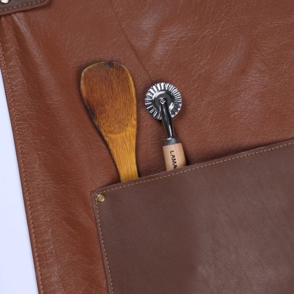 Tablier de cuisine personnalisé en cuir pour les chefs