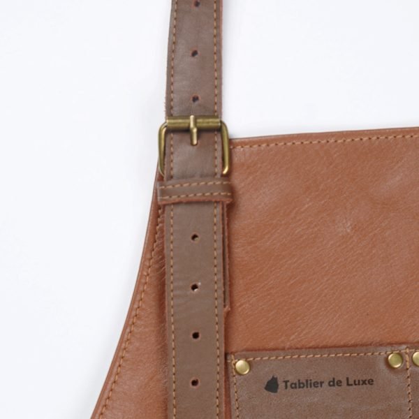 Tablier roi du barbecue personnalisé 100% cuir !