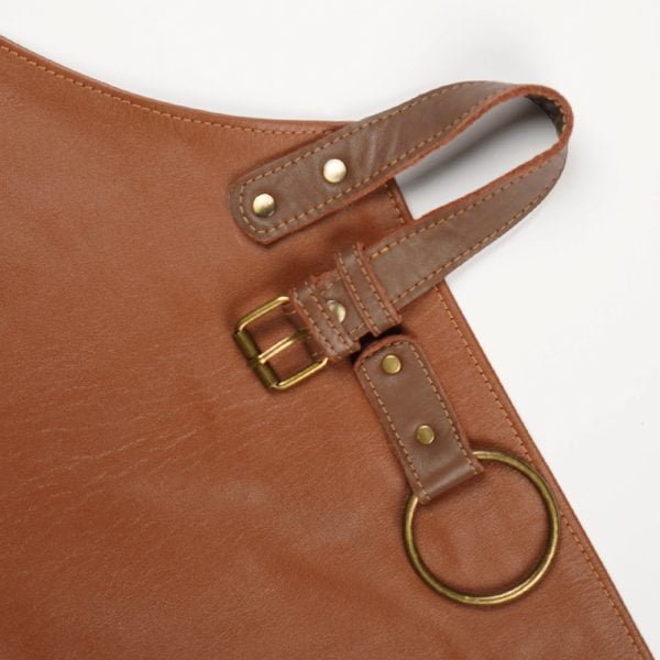 Tablier roi du barbecue personnalisé 100% cuir !